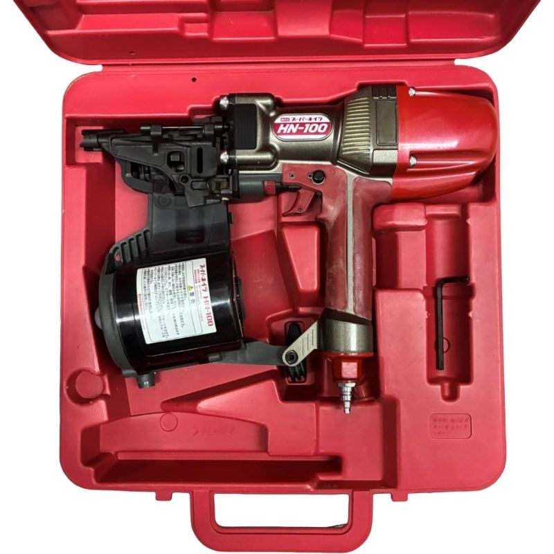 MAX マックス 高圧 スーパーネイラ HN 100 レッド