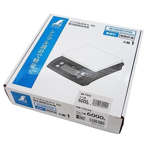 シンワ測定 Shinwa Sokutei デジタルはかり SD 取引証明以外用 6000 g 70029