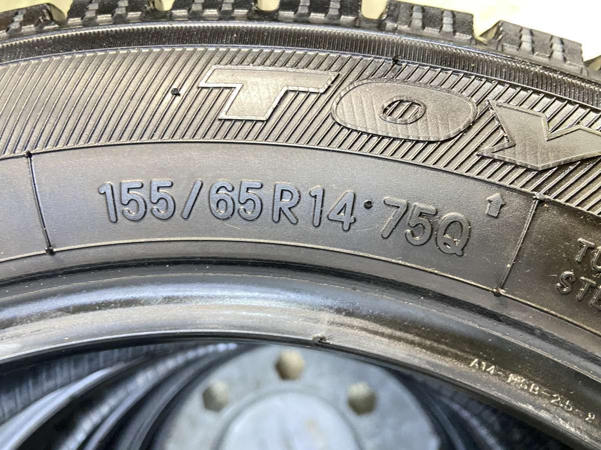  155 65 R 14 トーヨータイヤ オブザーブ ガリット GIZ タイヤ スタッドレスタイヤ 4本セット w タイヤ タイヤ ホイール