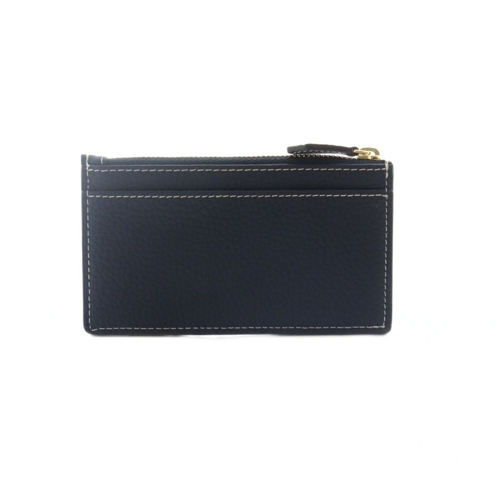 ボナベンチュラ ミニジップ ウォレット 財布 小銭入れ レザー ネイビー 紺 BWAT 8 R-NAET MI OS