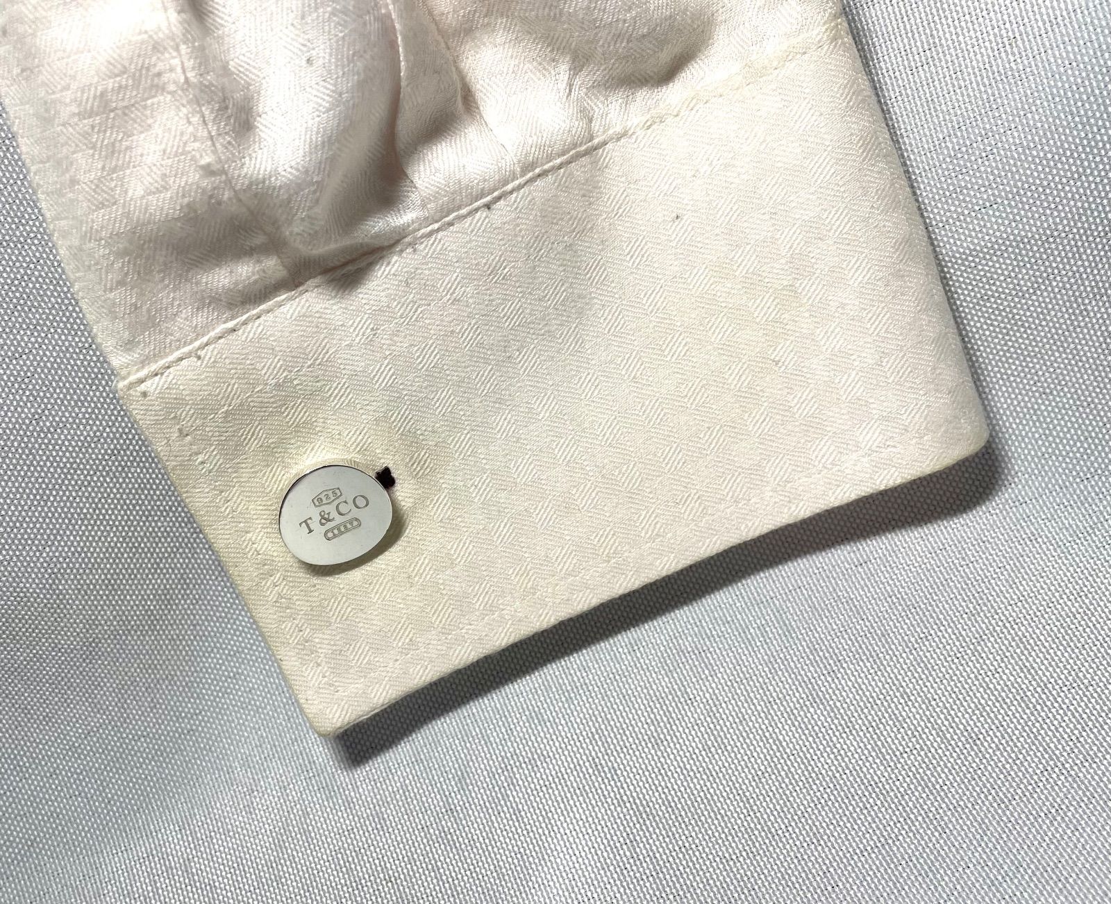 Tiffany ティファニー T&CO 1837 ロゴ文字 オーバルカフス