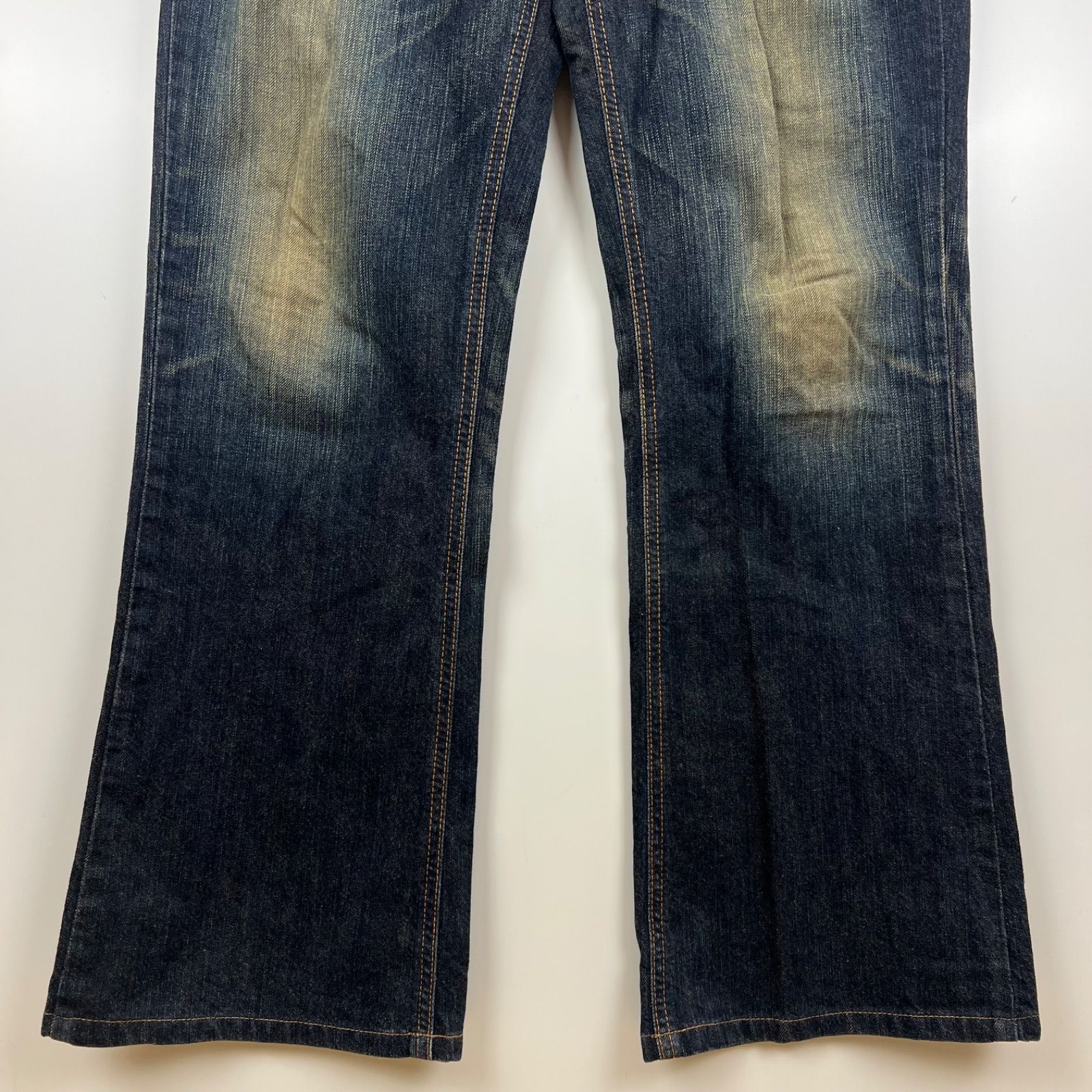 EDWIN 00s y2k archive Western boots cut denim pants w32 421XVS