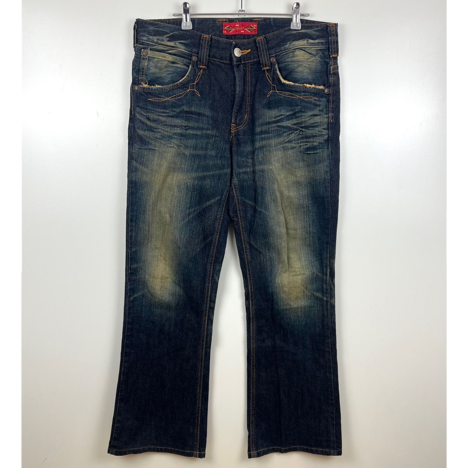EDWIN 00s y2k archive Western boots cut denim pants w32 421XVS
