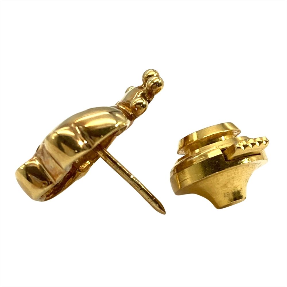 有り難う！★純金カエルタイタック2.3ｇ ポンテヴェキオ Ponte Vecchio カエルモチーフ タイタック タイピン