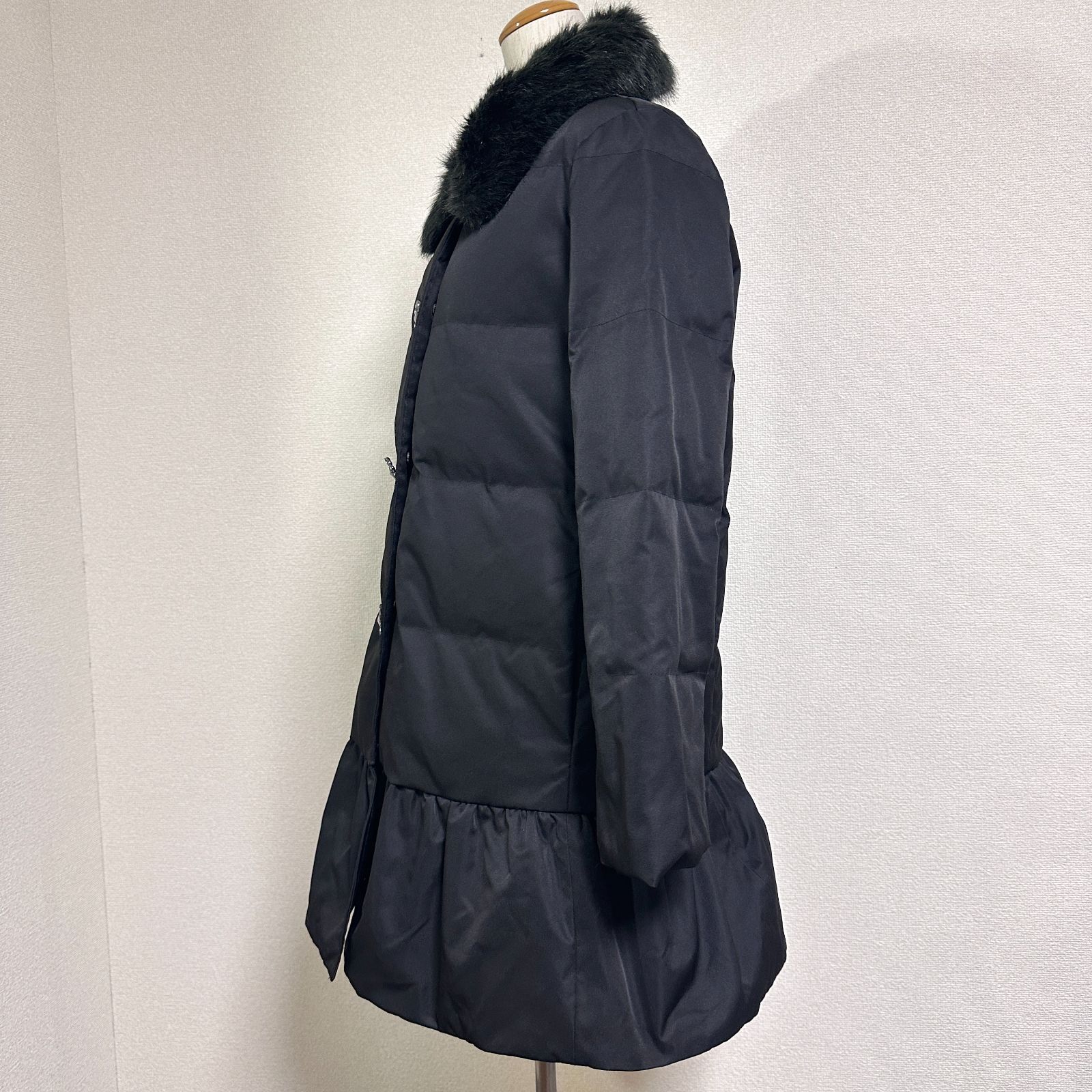 訳あり ケイトスペード kate spade フェイクファー襟付きダウンコート