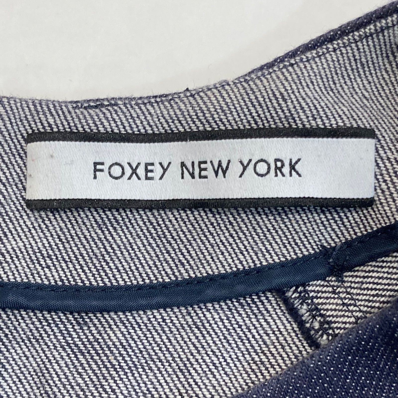フォクシーニューヨーク　インディゴ　デニム　ワンピース FOXEY NEW YORK フォクシーニューヨーク デニムワンピース デニム 日本