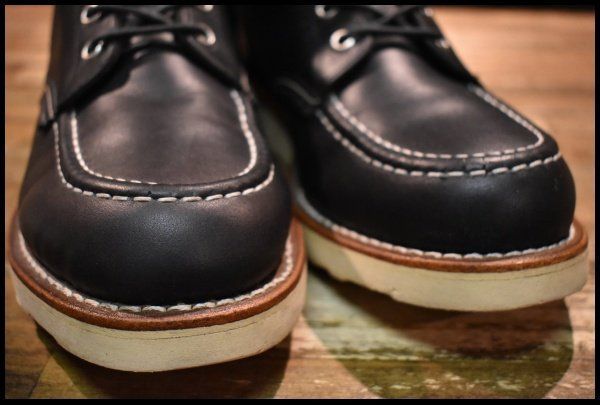 8.5D 良品 黒タグ】Chippewa チペワ 90091 モックトゥブーツ ブラック