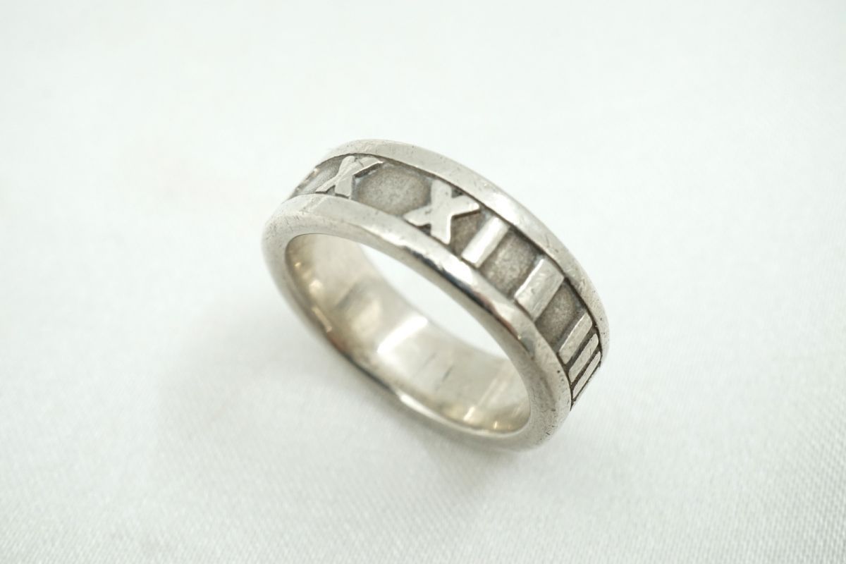 ティファニー 約7 5号 アトラス リング 指輪 5 g SV 925 銀 シルバー TIFFANY Co 4848 j