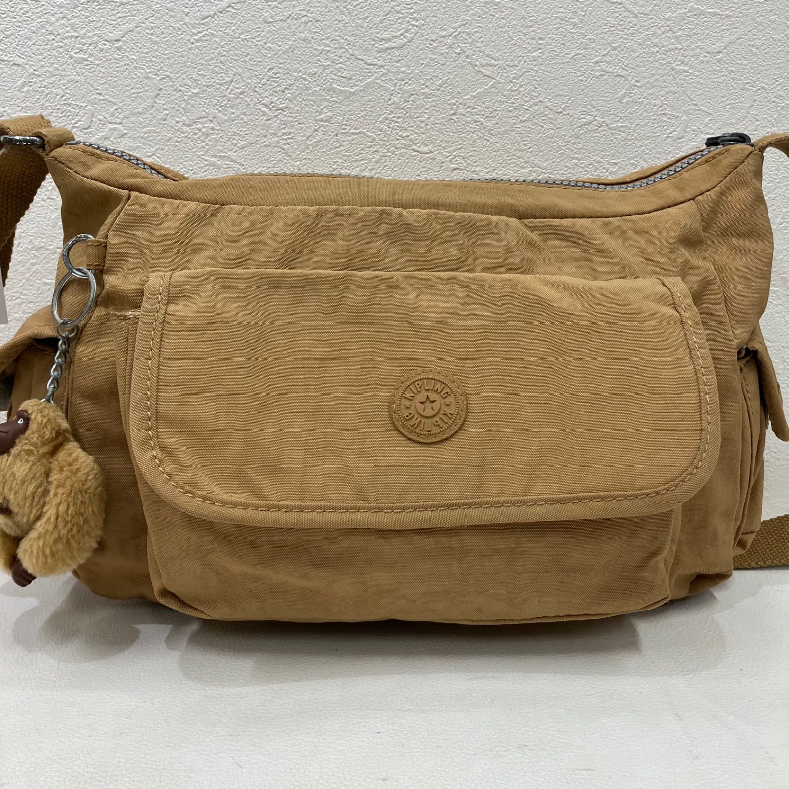 7605 KIPLING キプリング ショルダーバッグ ベージュ系 レディース 