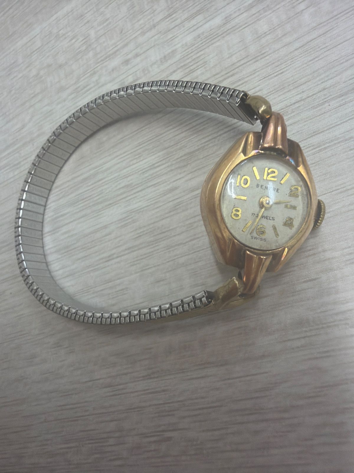 18 k刻印 ベンフレー レディース腕時計
