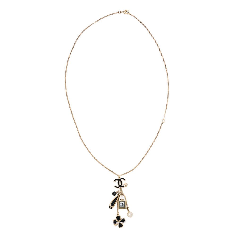 CHANEL ココマーク アイコン 12 A ネックレス GP×フェイクパール ゴールド ゴールドメッキ レディースネックレス ハイブランド