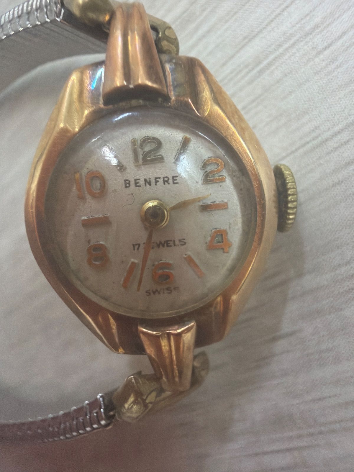 18 k刻印 ベンフレー レディース腕時計