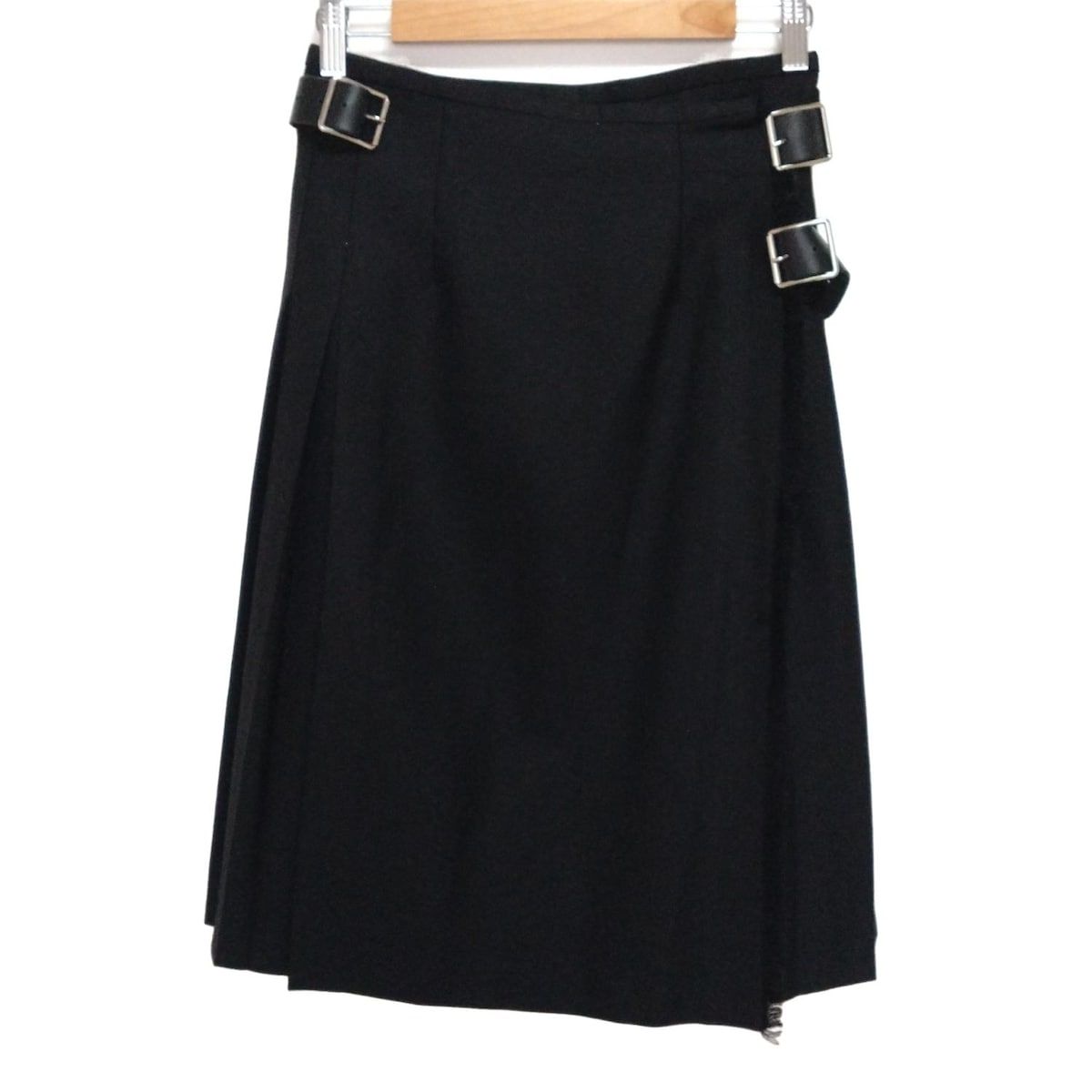 O NEIL OF DUBLIN オニールオブダブリン 巻きスカート サイズ 42 I レディース 黒 ロング丈 プリーツ