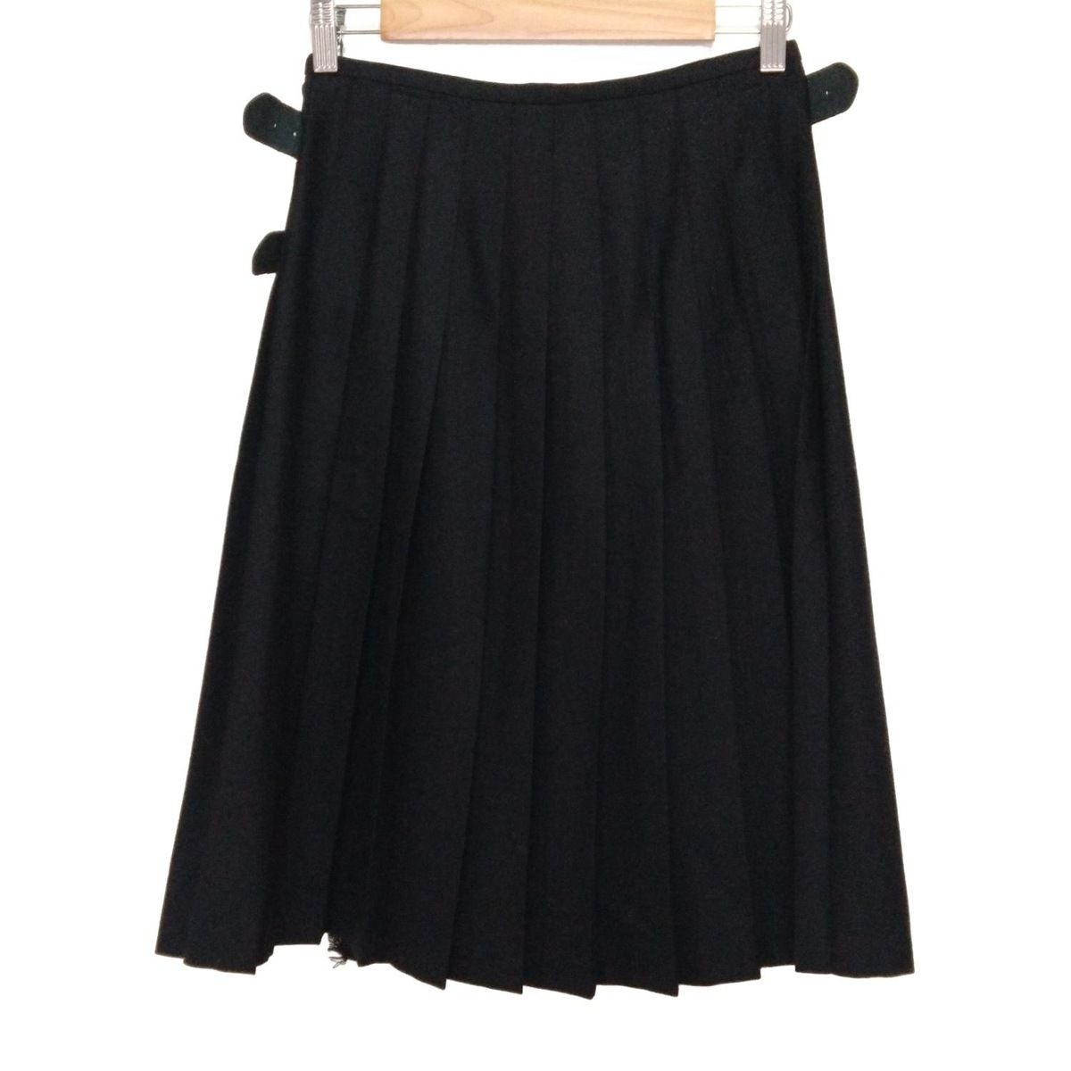 O NEIL OF DUBLIN オニールオブダブリン 巻きスカート サイズ 42 I レディース 黒 ロング丈 プリーツ