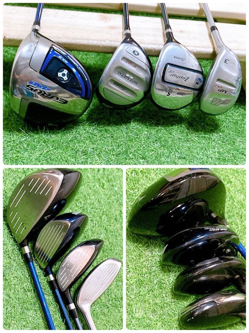 M 3.初心者オススメ メンズセット ゴルフクラブ 14本 右利き - メルカリ