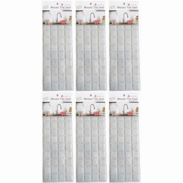 マスターリンクス - タイルシール - ＳＷＴ−１ - レース - ３７６ｍｍ×１３４ｍｍ×１ｍｍ 6個セット