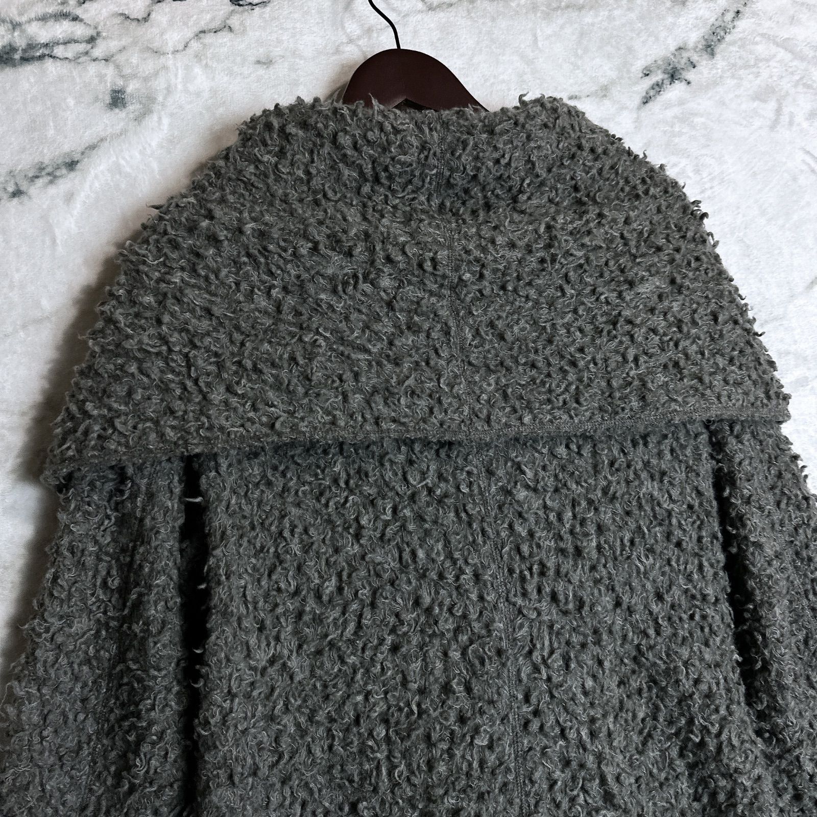 ヨーガンレール Babaghuri ババグーリ ウール100% ブークレ コート