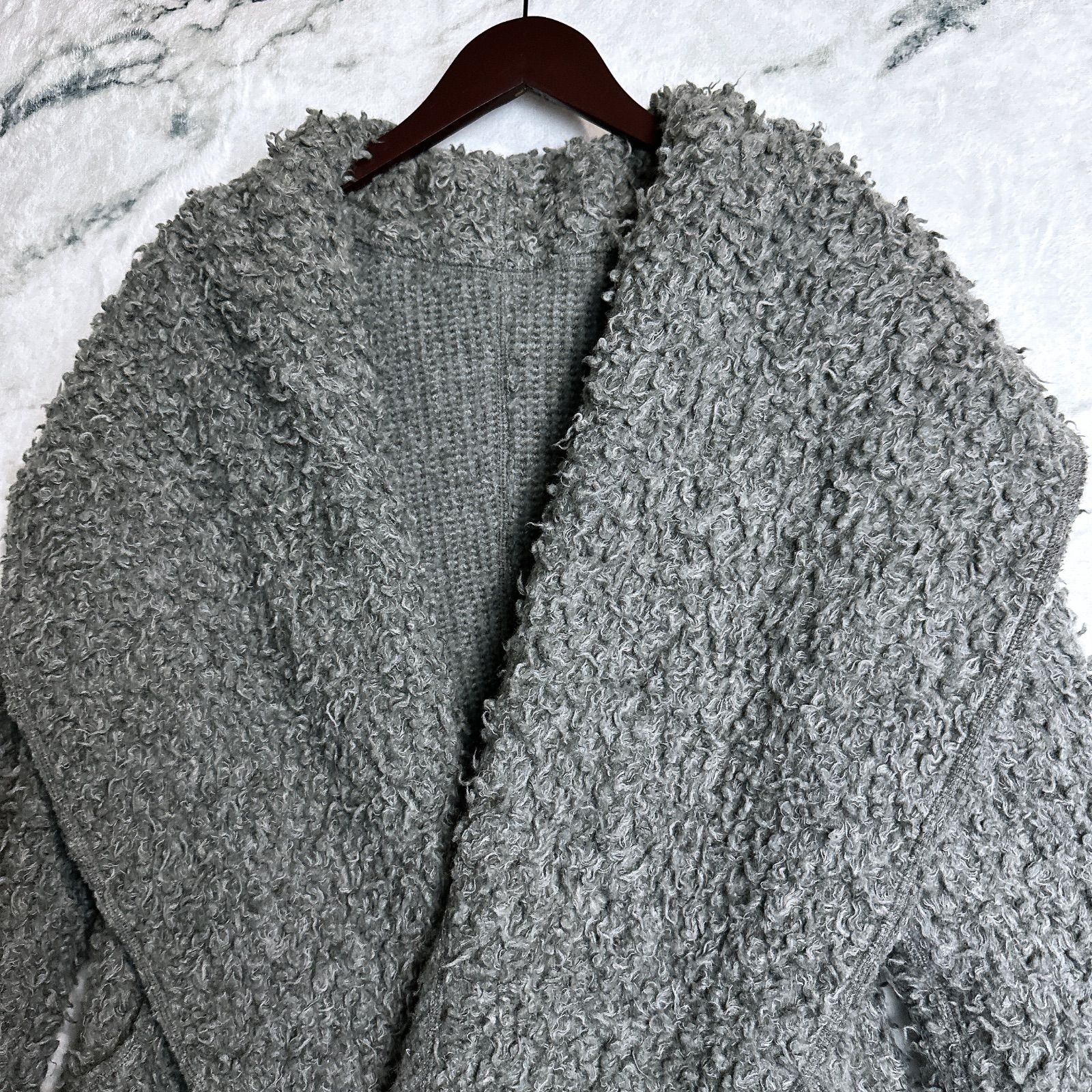 ヨーガンレール Babaghuri ババグーリ ウール100% ブークレ コート