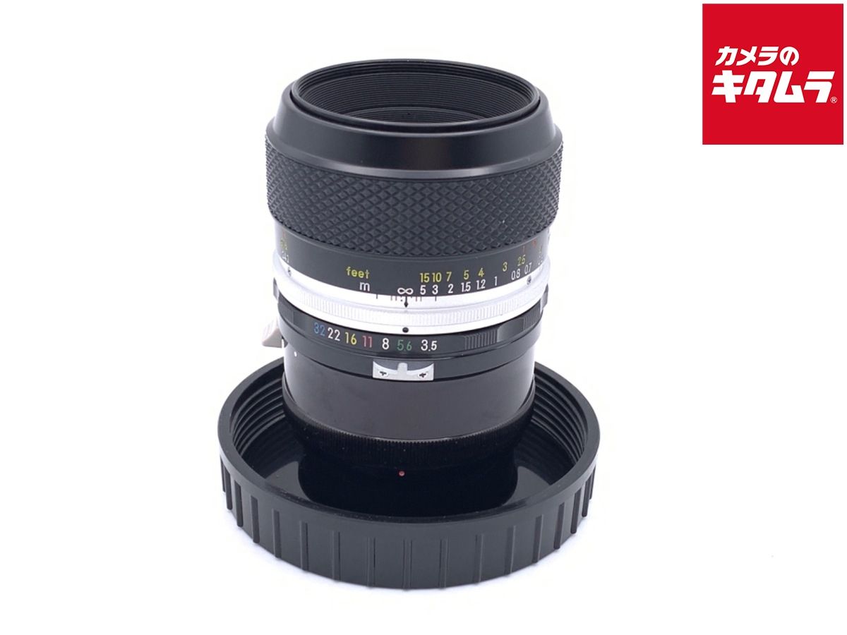 並品 ニコン Auto Nikkor 55 mm F 3.5 マイクロ C リング付