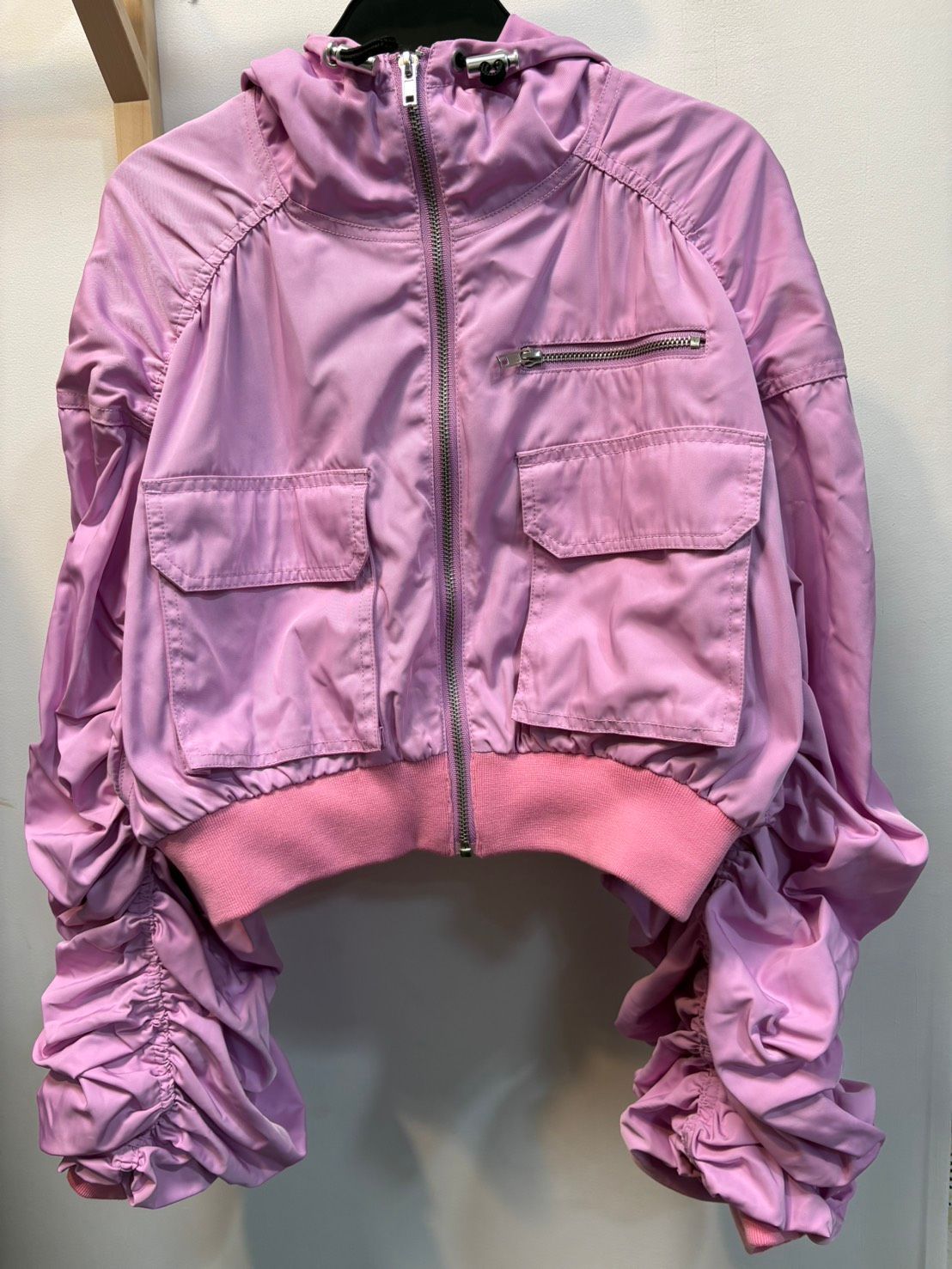 ◇ANNASUI NYC アナスイ 変形MA-1 ピンク シャヤ2 シャーリングライト