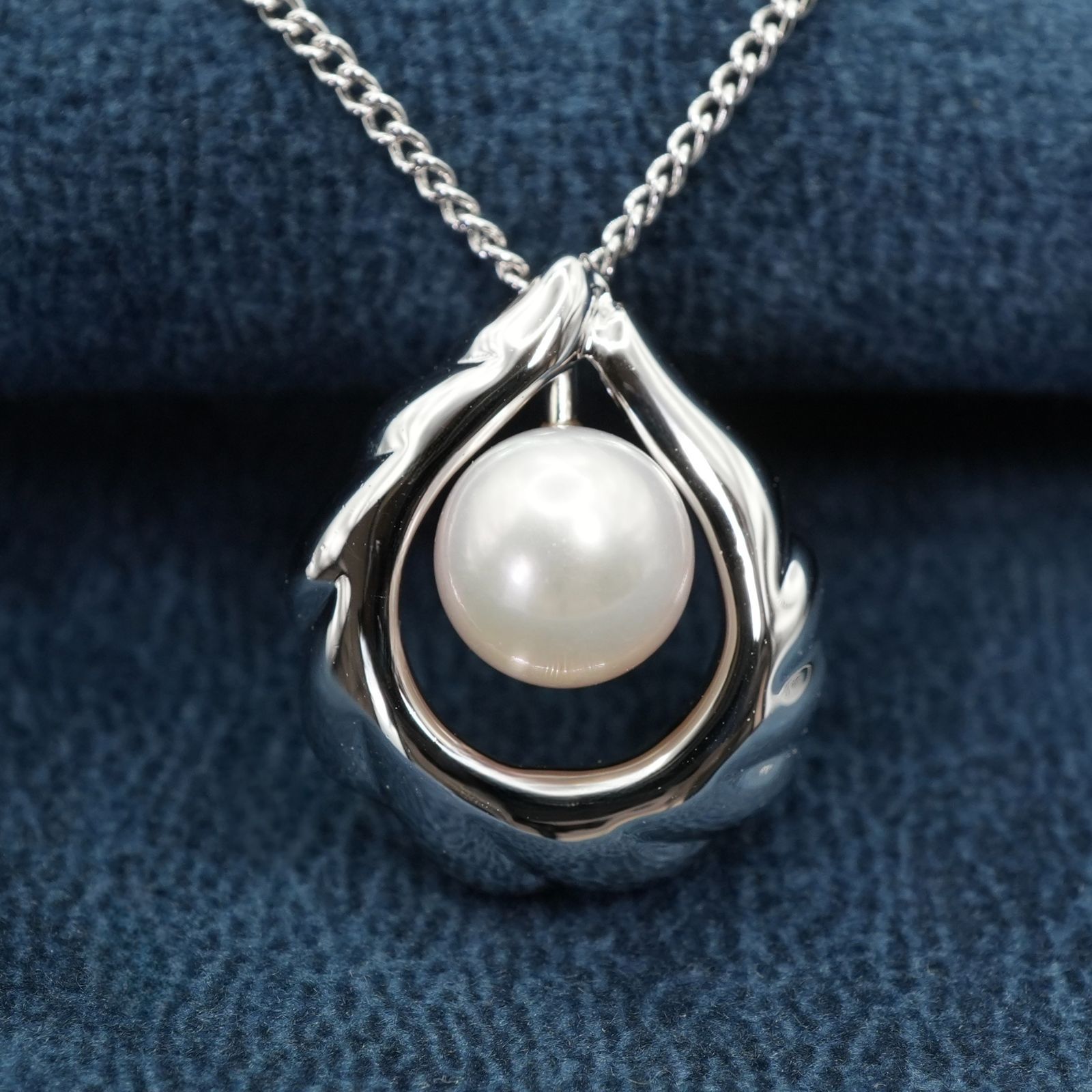 レディース 美品 TASAKI パール ネックレス 真珠 SILVER刻印 田崎