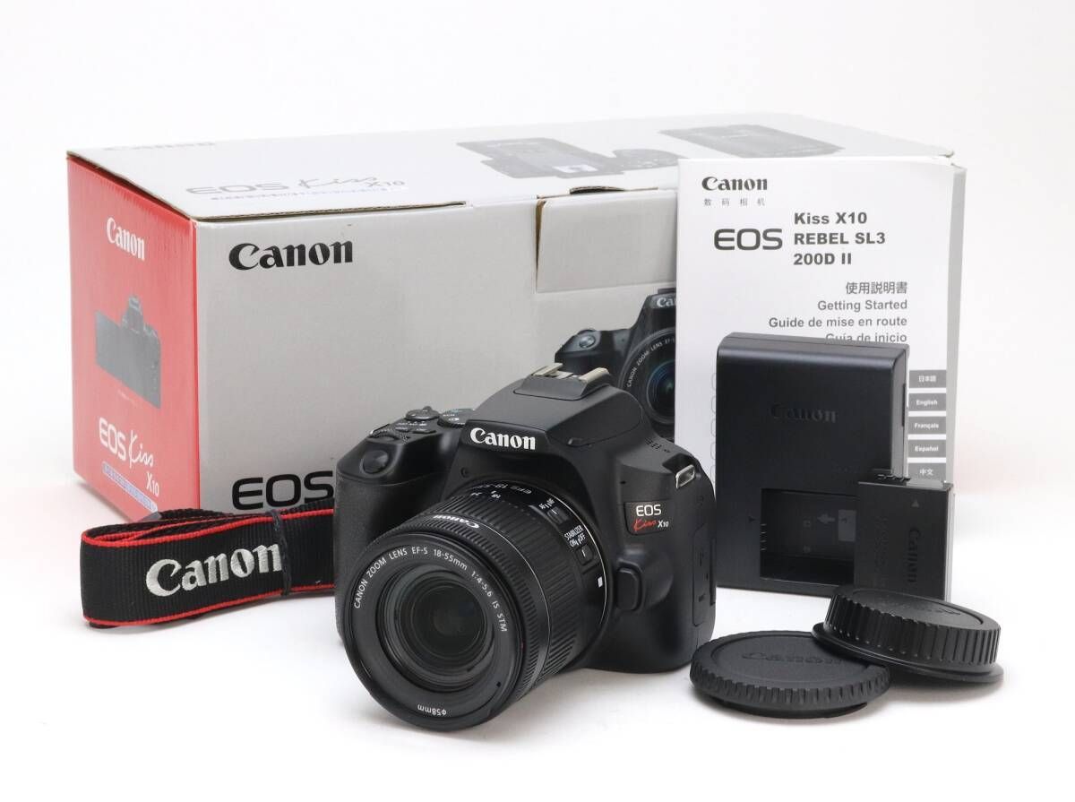 AA- (極上品) Canon キヤノン EOS Kiss X10 EF-S18-55mm F4-5.6 IS STM