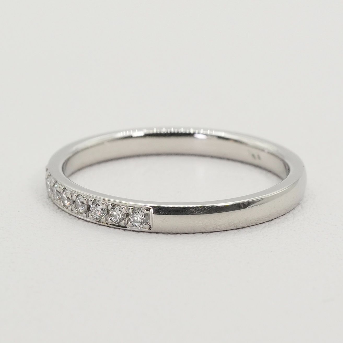 ヴァンドーム青山 ハーフエタニティ プラチナ ダイヤ リング/25-1916S