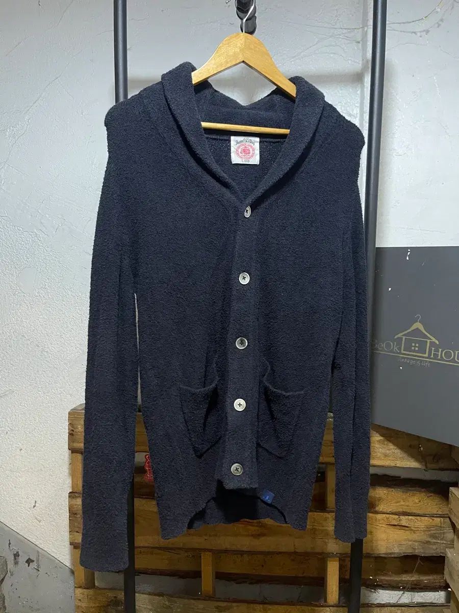 J.PRESS ハーレーオブスコットランド ショール ニット カーディガン