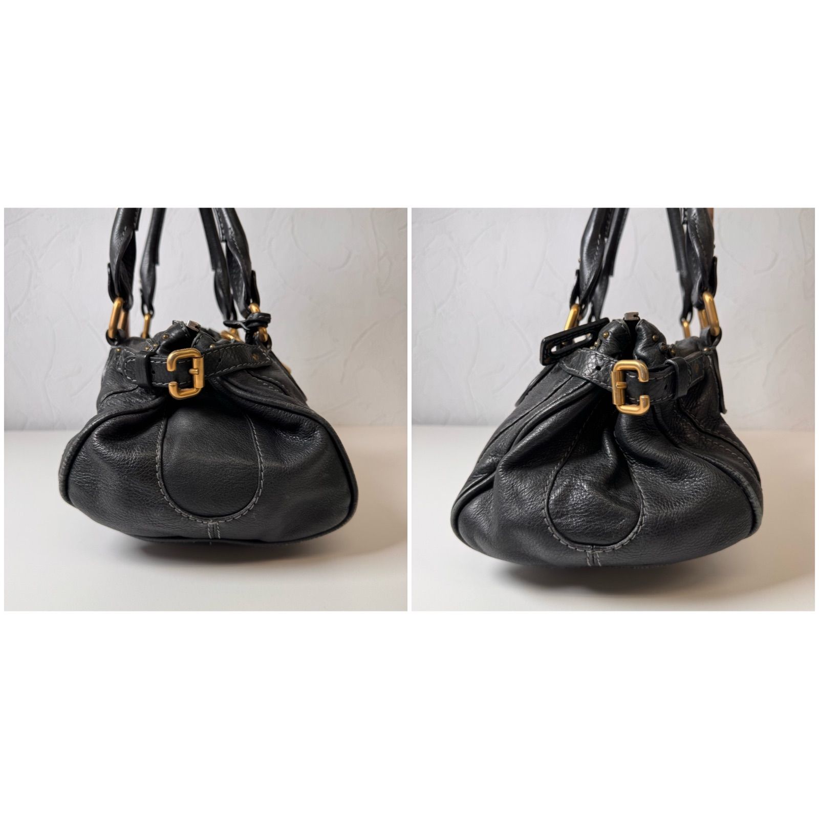 週末限定　お値下げ　Chloe パディントン　M 南京錠付き 復刻✨Cランク Chloe Paddington Medium パディントン ハンドバッグ