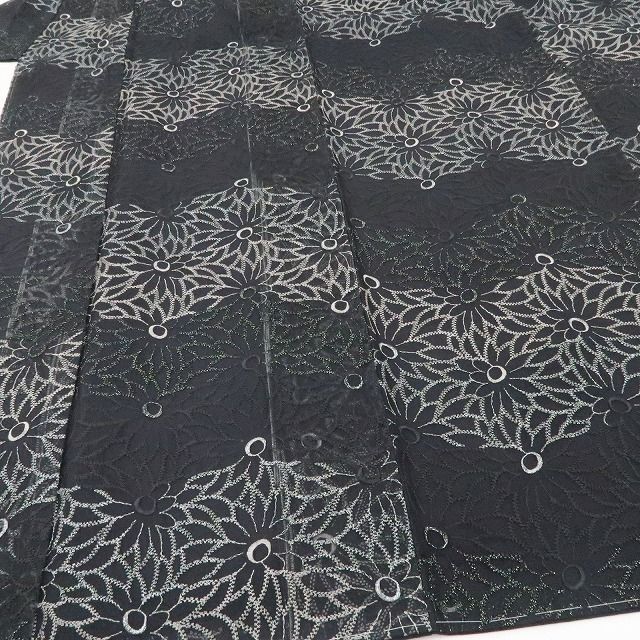 ❁tomihisa❁新品 オーガンジー 菊 着物“菊の花影に我が身を映し心留め