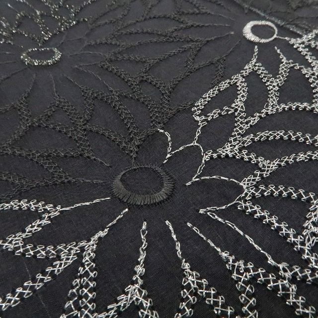 ❁tomihisa❁新品 オーガンジー 菊 着物“菊の花影に我が身を映し心留め