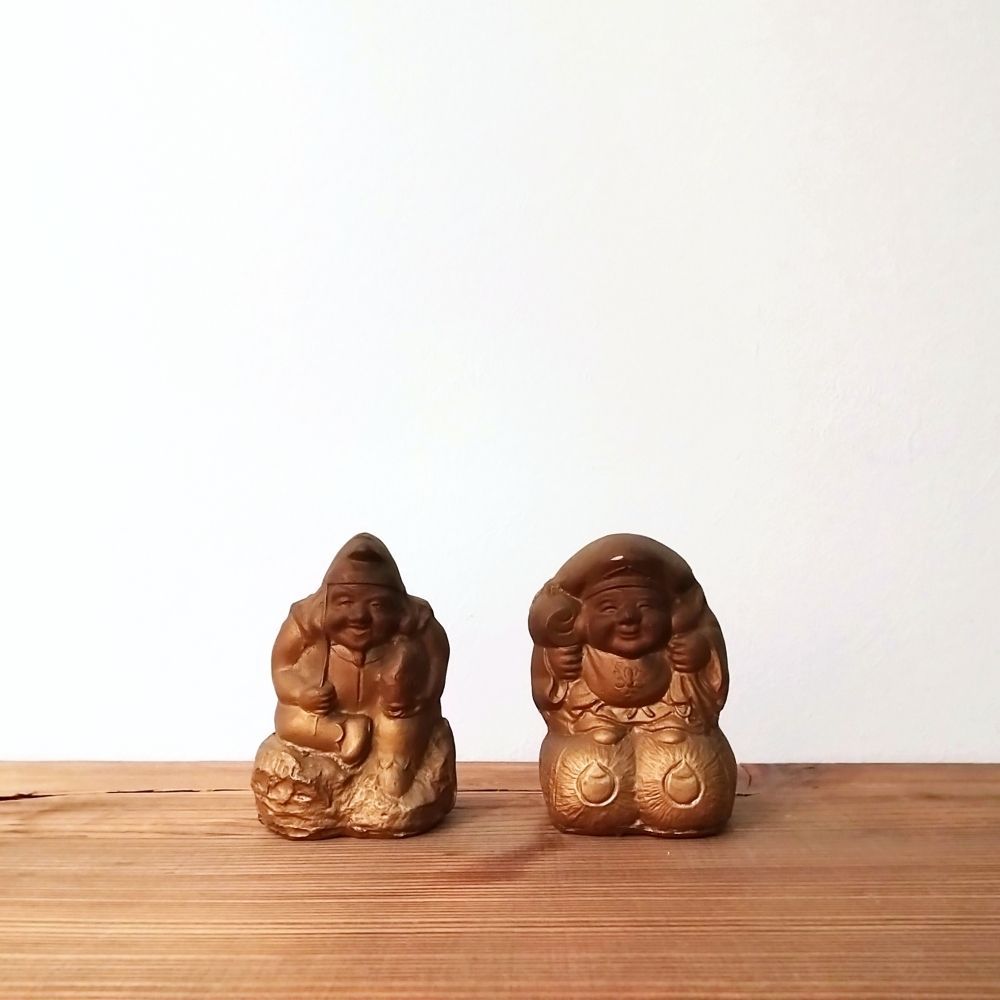 小さな大黒天 昭和初期 鋳物 大黒様 七福神 骨董 古美術 アンティーク