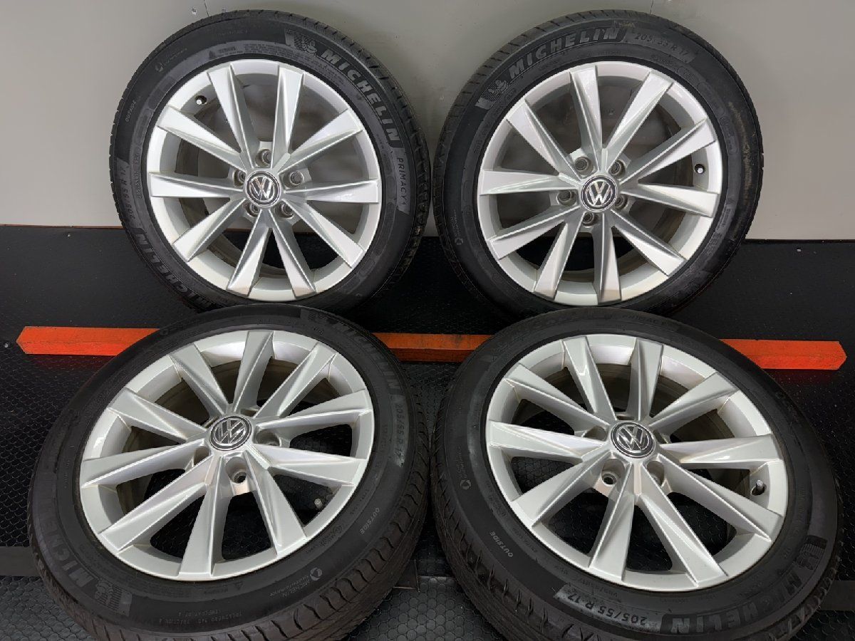 205 55 R 17 夏タイヤ VW ゴルフオールトラック ホイール 17インチ 42 20年製 バリ溝 STH 066