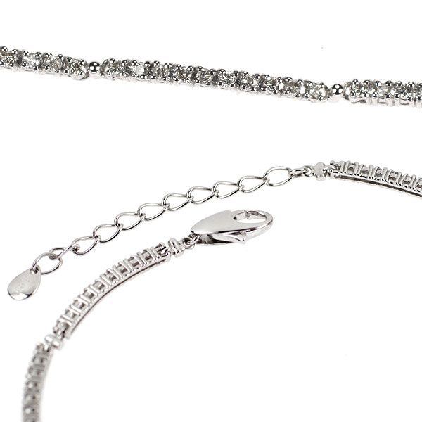 K18WG ダイヤモンド ブレスレット 1.00ct テニス - メルカリ