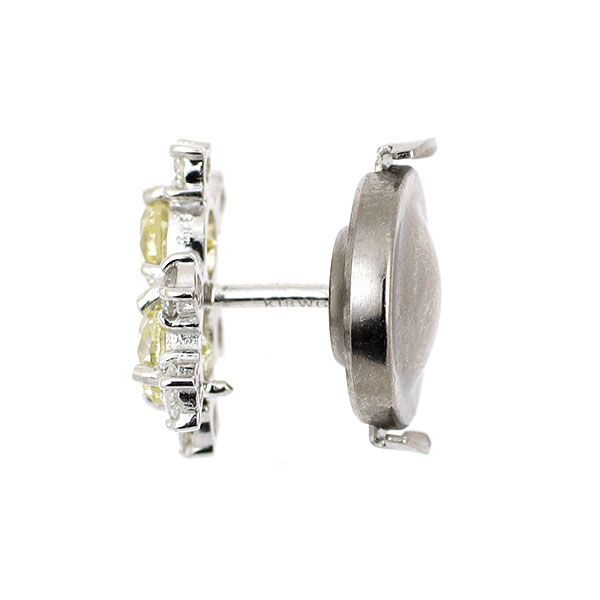 K 18 WG ダイヤモンド ピンブローチ 0.70 ct ベア クマ アニマル