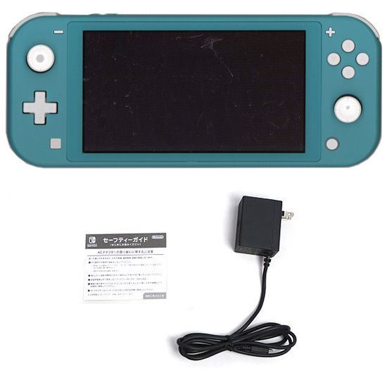 bn 15 任天堂 Nintendo Switch Lite ニンテンドースイッチ ライト HDH-S-BAZAA ターコイズ 本体 液晶画面いたみ 元箱あり