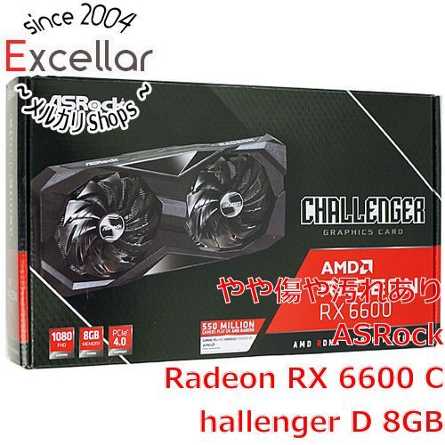 bn 16 ASRock製グラボ Radeon RX 6600 Challenger D 8 GB PCIExp 元箱あり