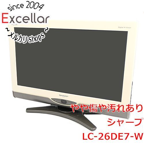 bn:10] SHARP 26V型 ハイビジョン液晶テレビ LC-26DE7-W ホワイト 本体