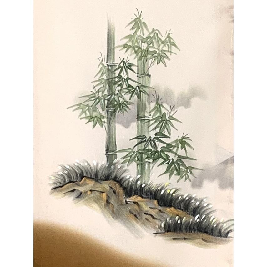 生成りｘ金茶 虎と富士