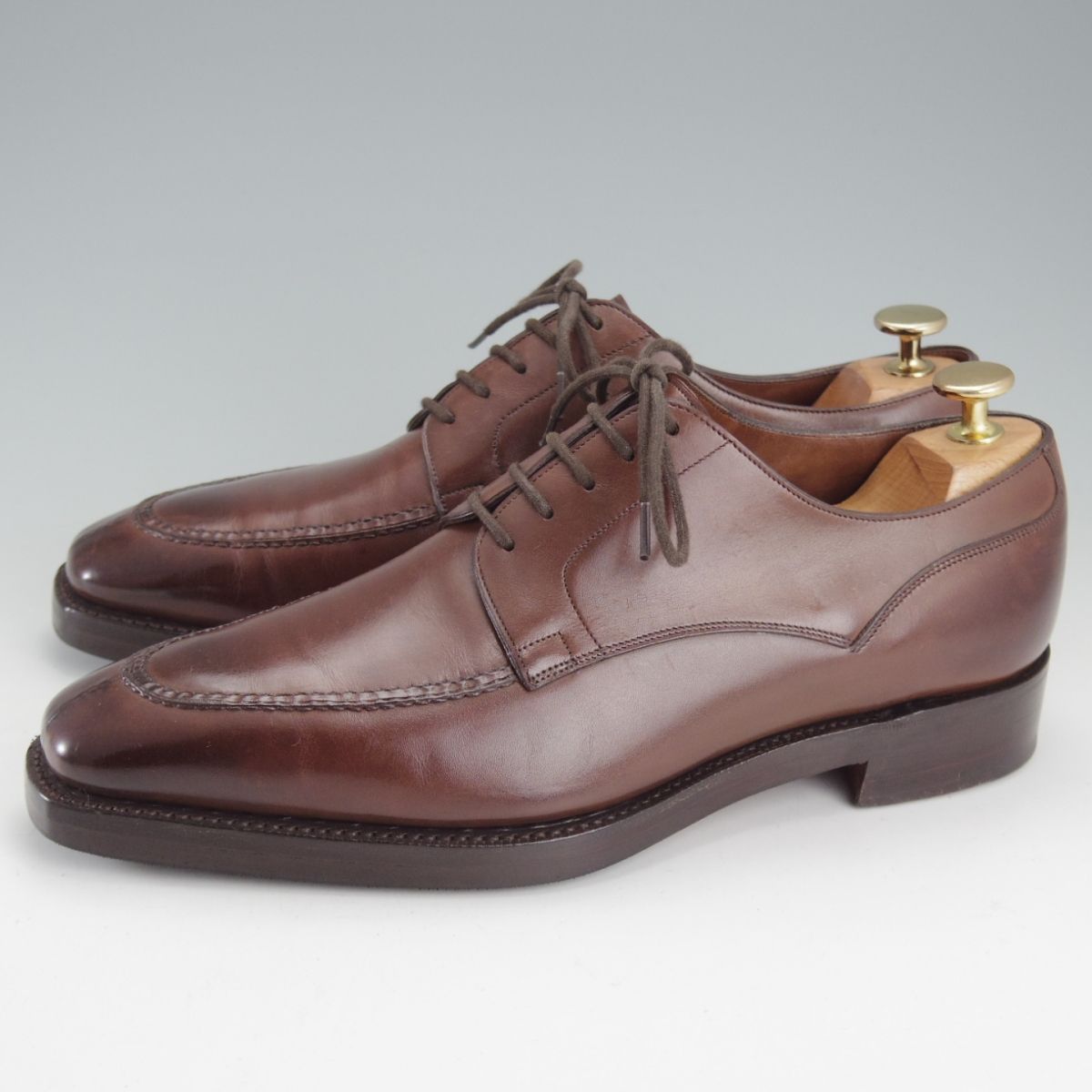 上 英 ガジアーノ-ガーリング 6.5 E 定価 253 000- EG ドーバー似寄モデル ISHAM TG 73ラスト Uチップ 濃茶 GAZIANO-GIRLING o 265