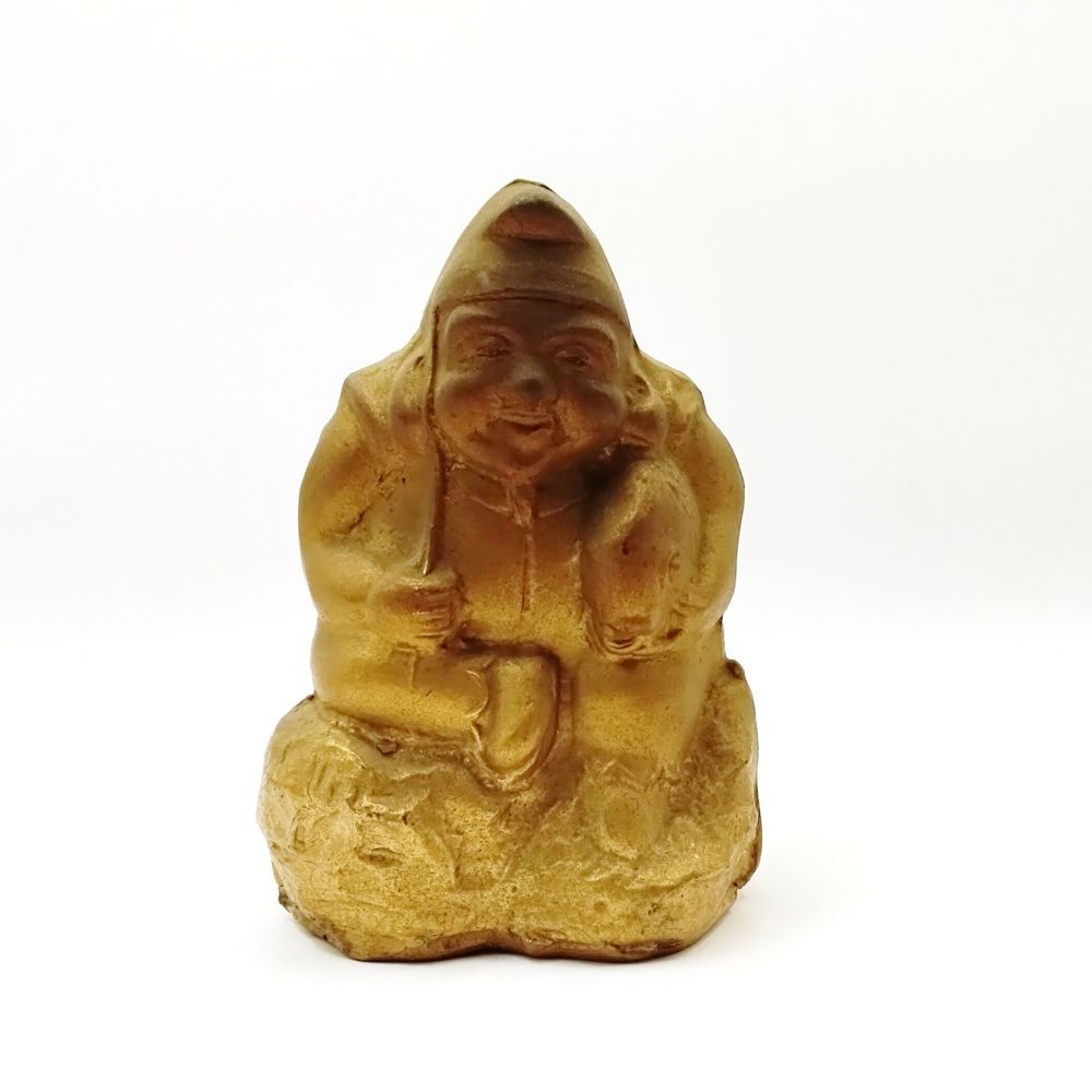 小さな恵比寿天 昭和初期 鋳物 恵比須様 七福神 骨董 古美術