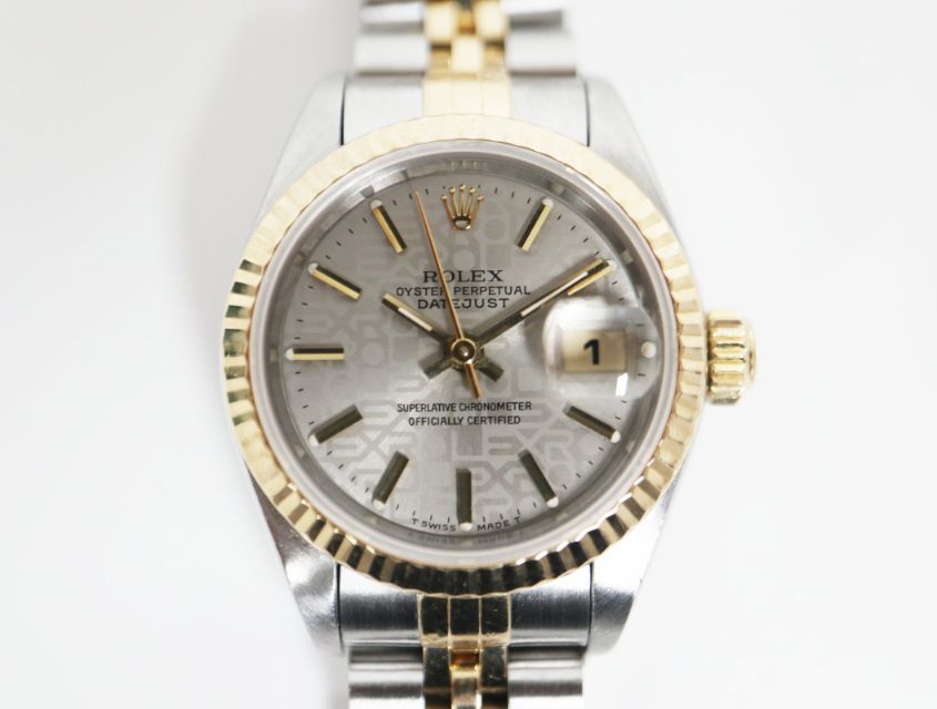 ロレックス ROLEX デイトジャスト 69173 グレープリントコンピューター文字盤  W番 コンビ 自動巻き レディース時計 69173 ROLEX（ロレックス） デイトジャスト グレープリント