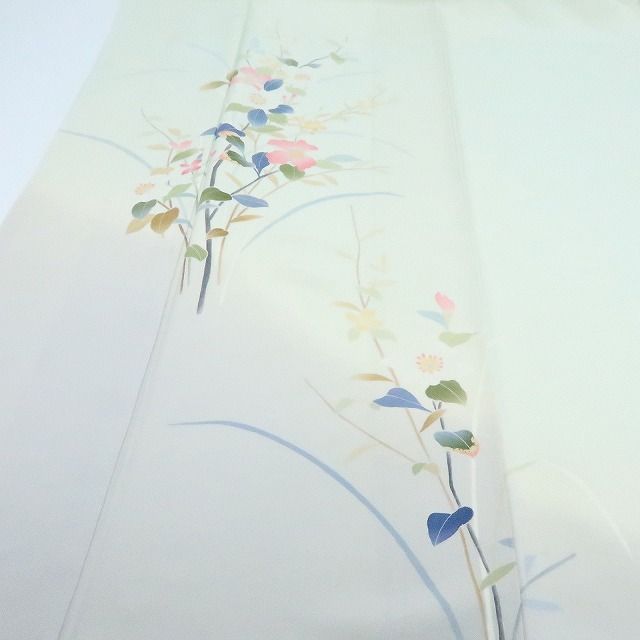 百華❀Y4245◇本加賀友禅 南克治落款 手縫い仕立て 正絹 訪問着 着物