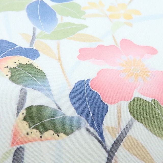 百華❀Y4245◇本加賀友禅 南克治落款 手縫い仕立て 正絹 訪問着 着物