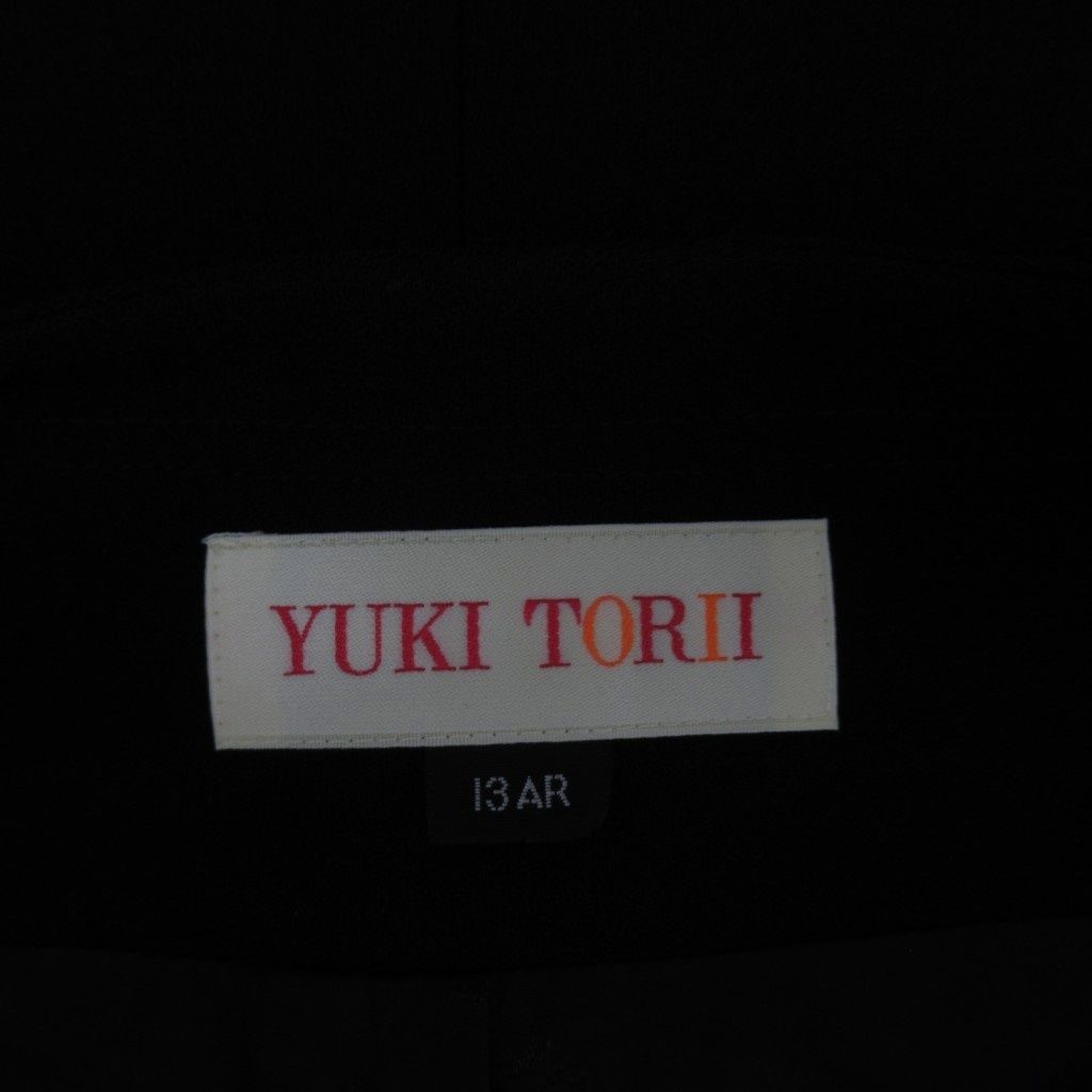ユキトリイ YUKI TORII ノーカラージャケット ミドル丈 13AR 大きい