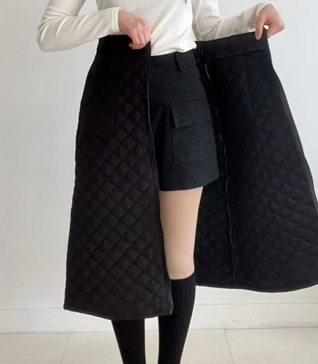 レディースゴルフウェア ダウンジャケット ロング丈 スカート