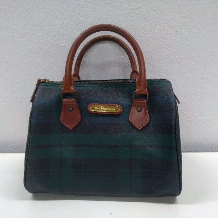 ポロラルフローレン ミニボストンバック 状態 非良