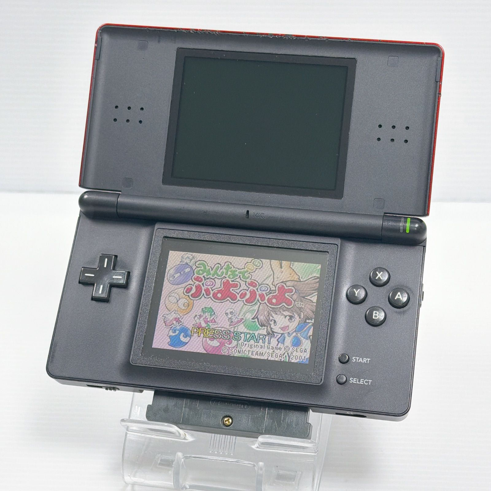 DS Lite クリムゾンブラック 遊べるセット 動作確認済み ボタンゴム
