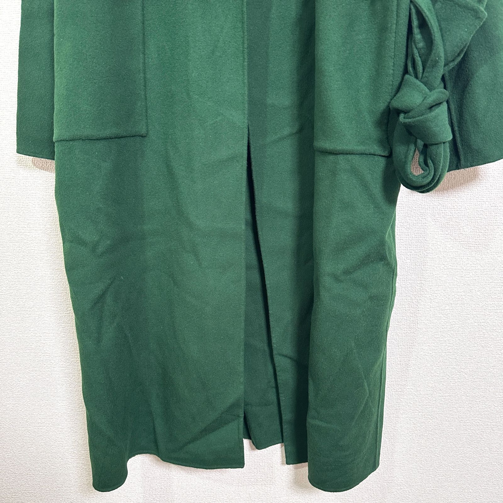 訳あり Ameri STAND COLLAR SCARF COAT ベルト・マフラー付き リバー