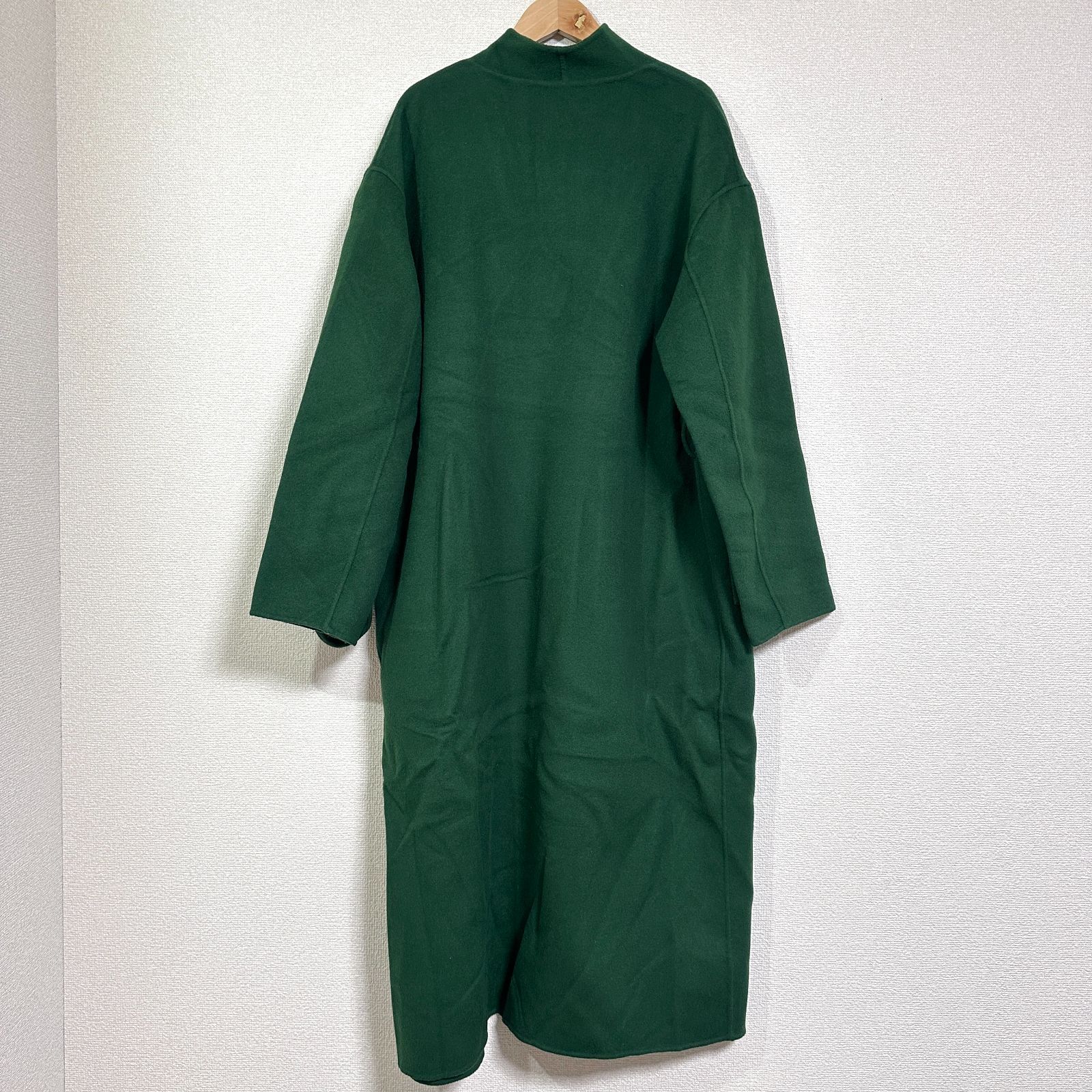 訳あり Ameri STAND COLLAR SCARF COAT ベルト・マフラー付き リバー